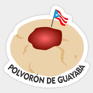 Boricua Polvoron Puerto Rico Guava Cookie Latino Food Sticker